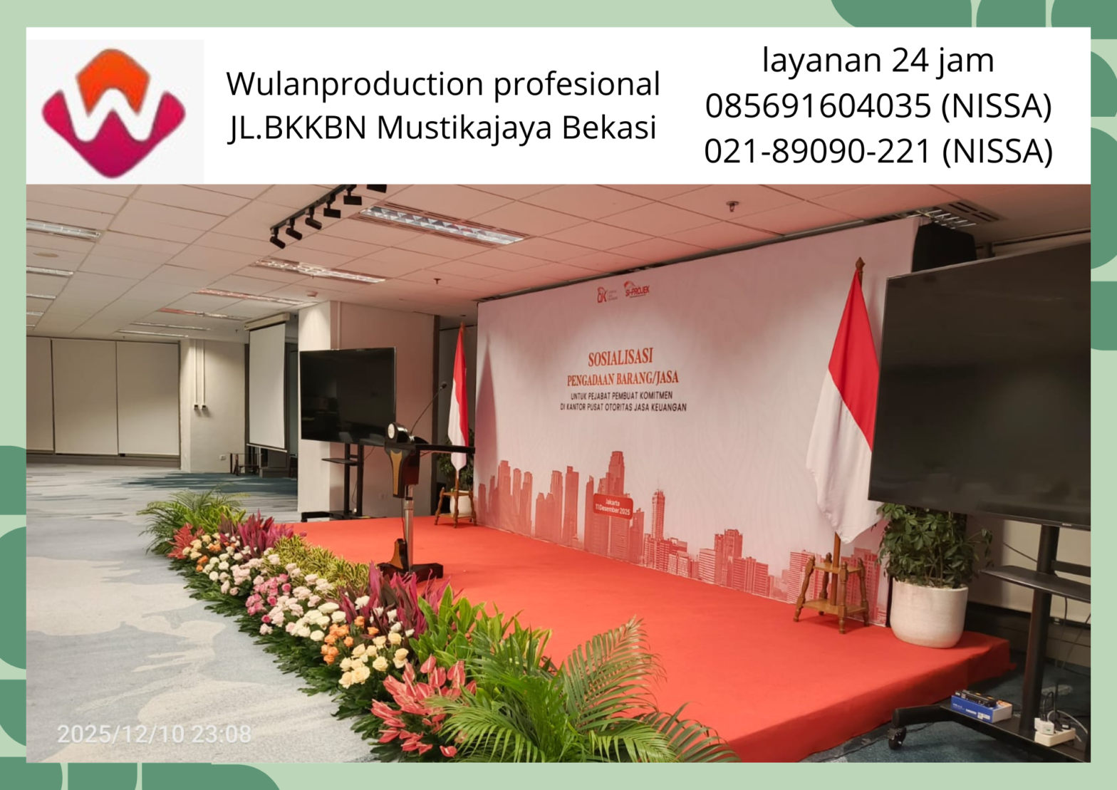 Vendor Sewa Panggung Podium lengkap Mini Garden Depok