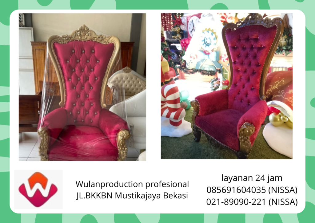 Jasa Sewa Kursi Syahrini Merah Event Perumahan Elit Jakarta