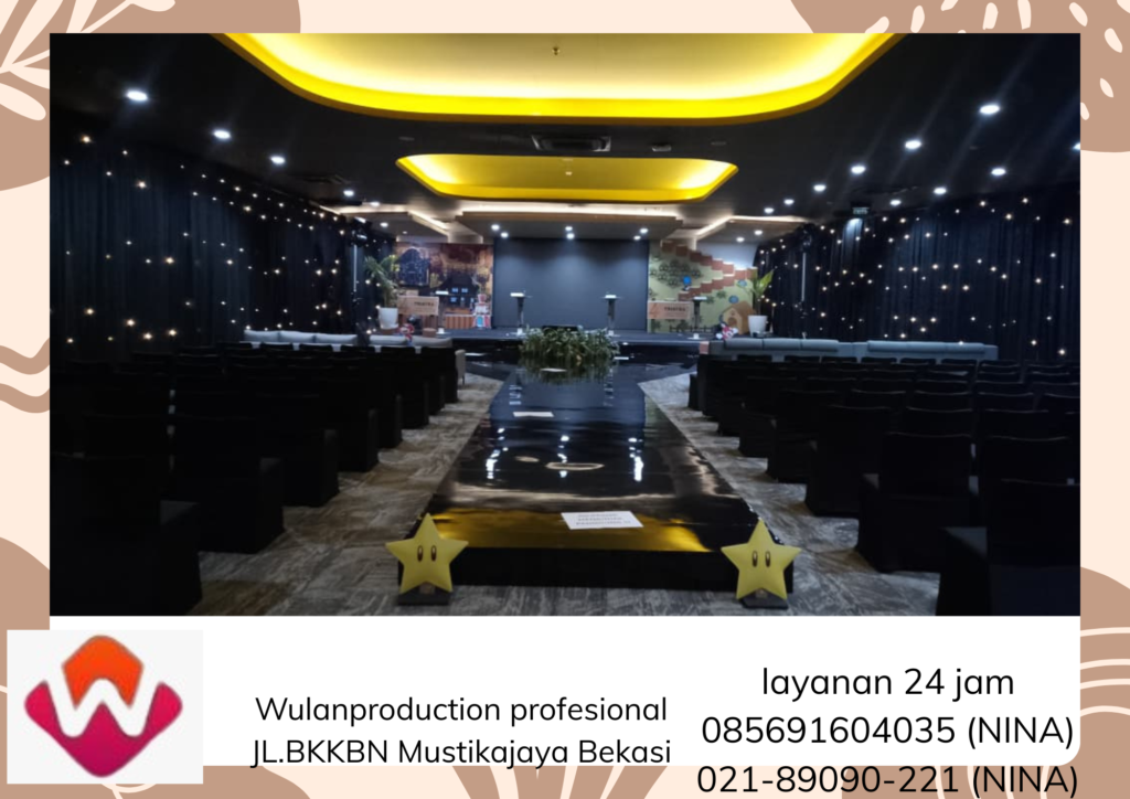 Rental Tirai Hitam Lampu Fairy light Area Bekasi