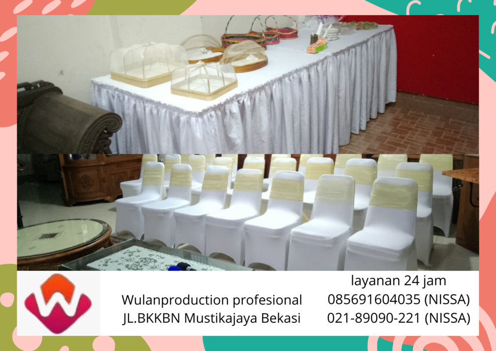 Sewa Meja Kotak Kursi Futura Cover Putih 