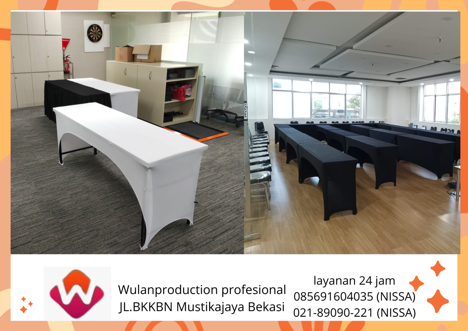 Sewa Meja Ibm HPL 180x90cm Area Karawang