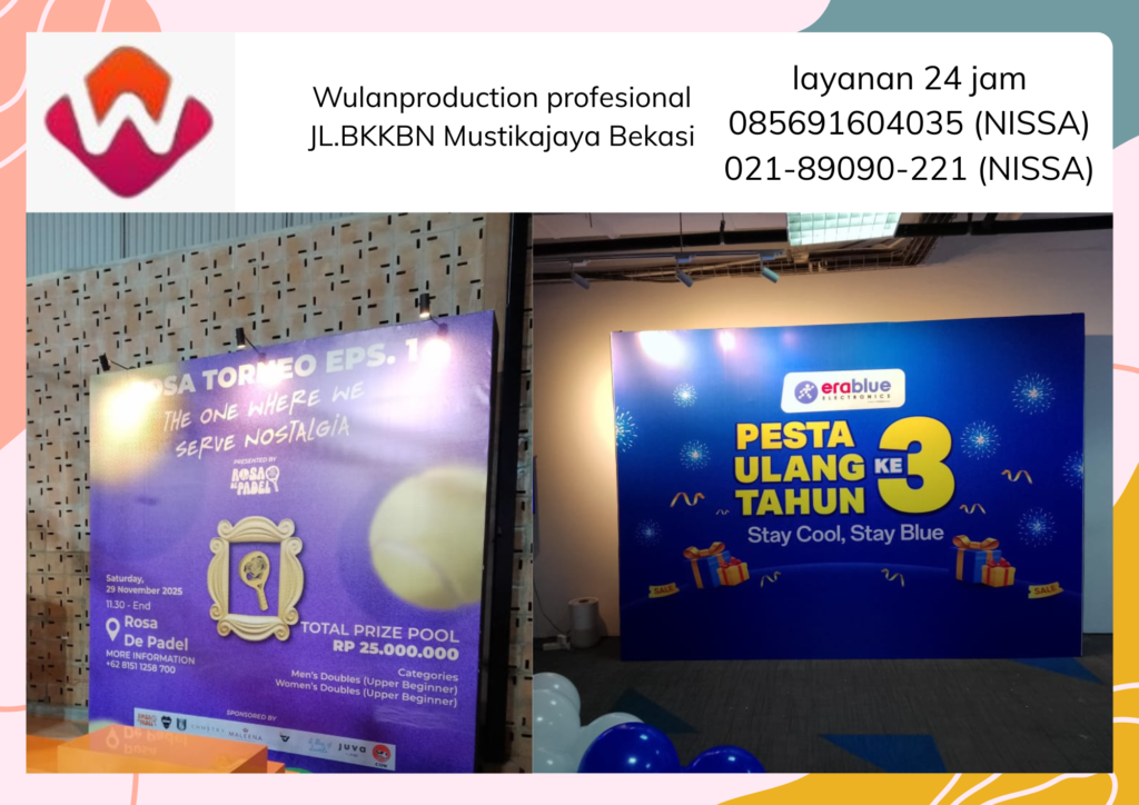 Rental Backdrop Photo Booth Area bandung