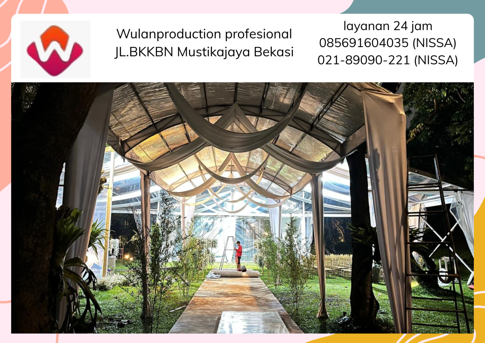 Jasa Sewa Tenda Lengkung Juntai berkulitas