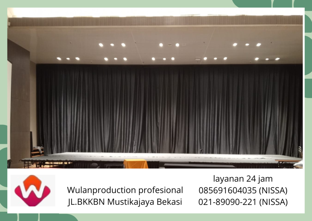 Rental Black Curtain Tirai Hitam Hotel Grand Sahid Jaya