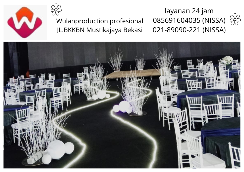 Rental Kursi VIP Tiffany Putih Dan Meja Bundar Jakarta
