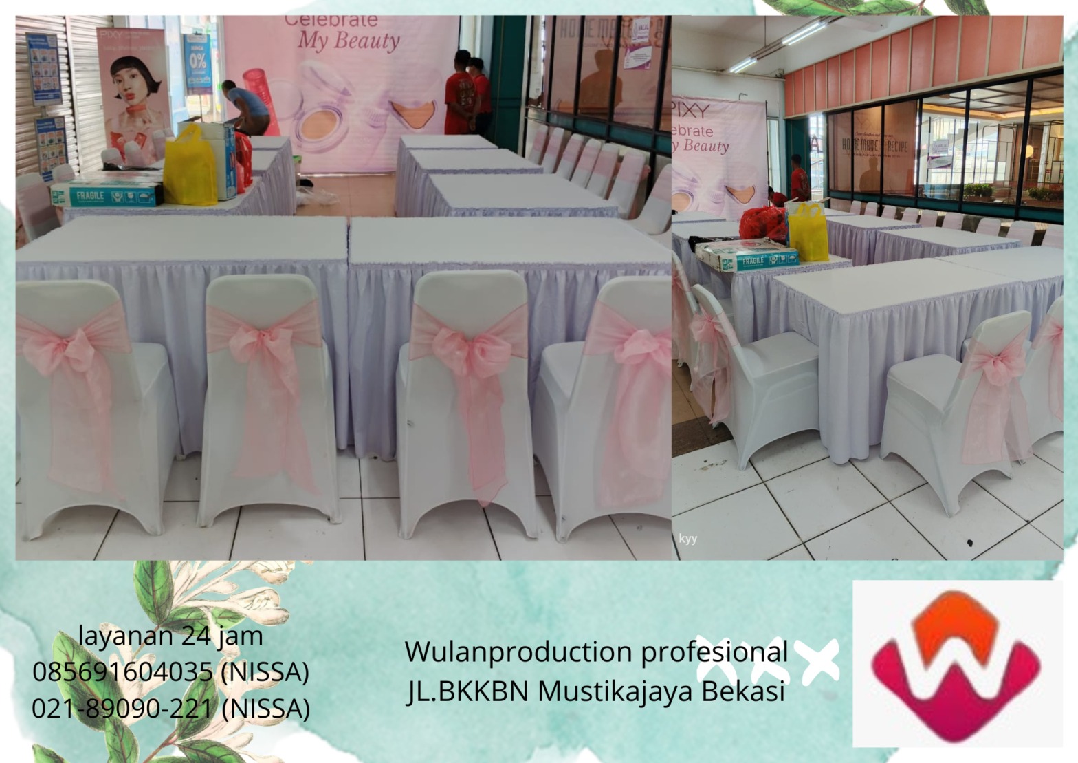 Pink Dan Meja Kotak Area Bekasi