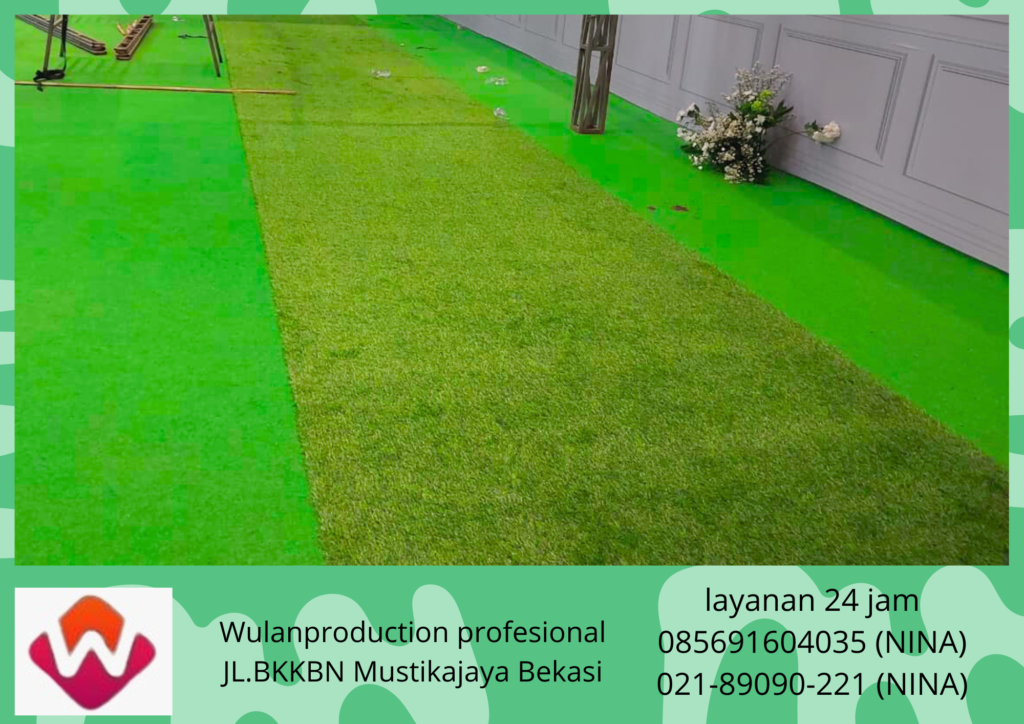 Sewa Meja Bundar Lesehan Lengkap Rumput Sintetis Jakarta