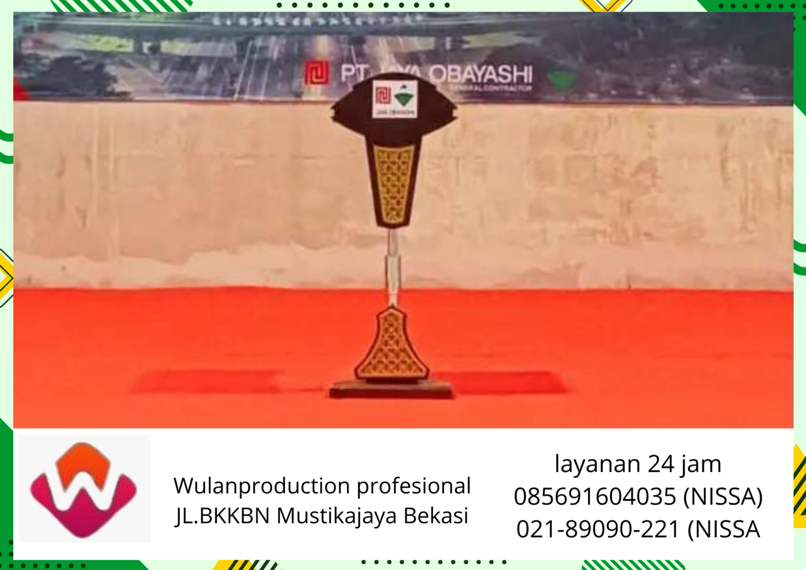 Sewa Podium Hidrolik VIP Kayu Area Bogor