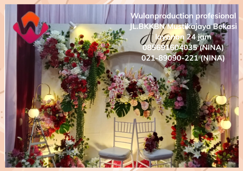Jasa Dekorasi Bunga Segar Pelaminan Panggung Area Bogor