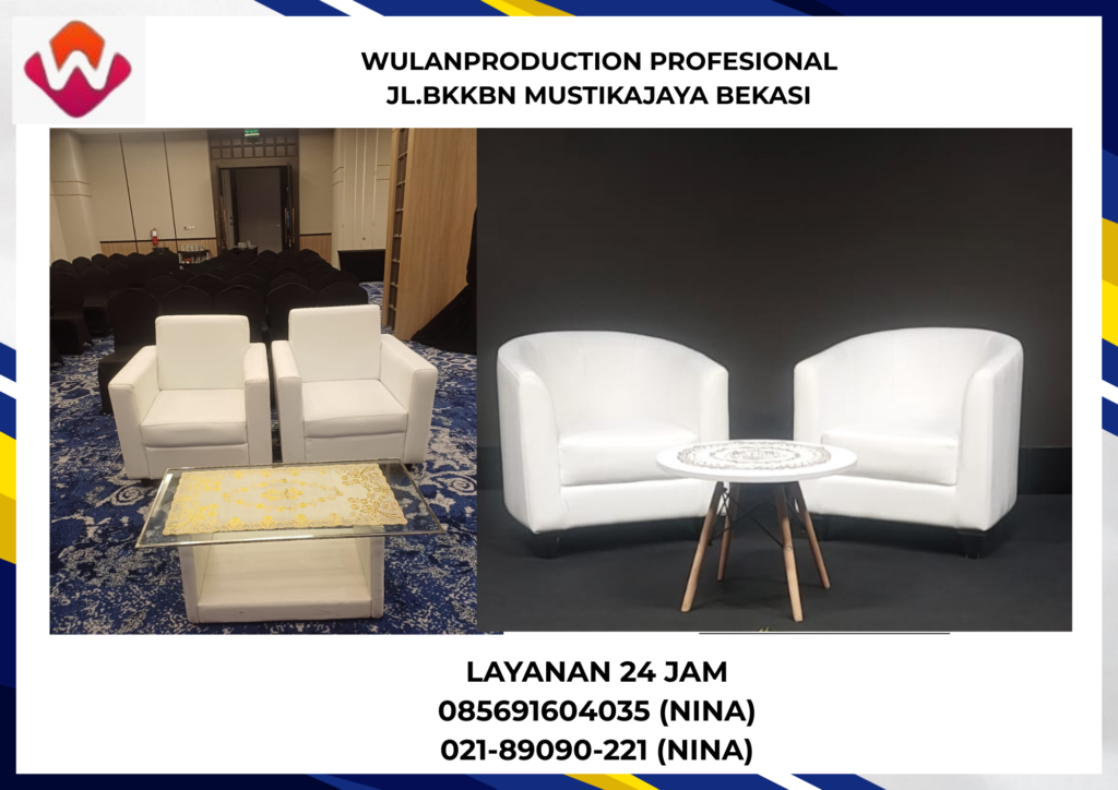 Jasa Sewa Sofa Kotak dan Oval Warna Putih Area Jakarta