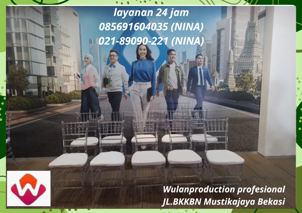 Rental Kursi Acrylic Model Tiffany dan Olivia Jakarta