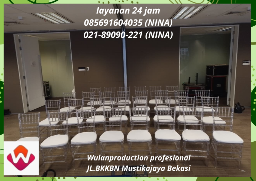 Rental Kursi Acrylic Model Tiffany dan Olivia Jakarta