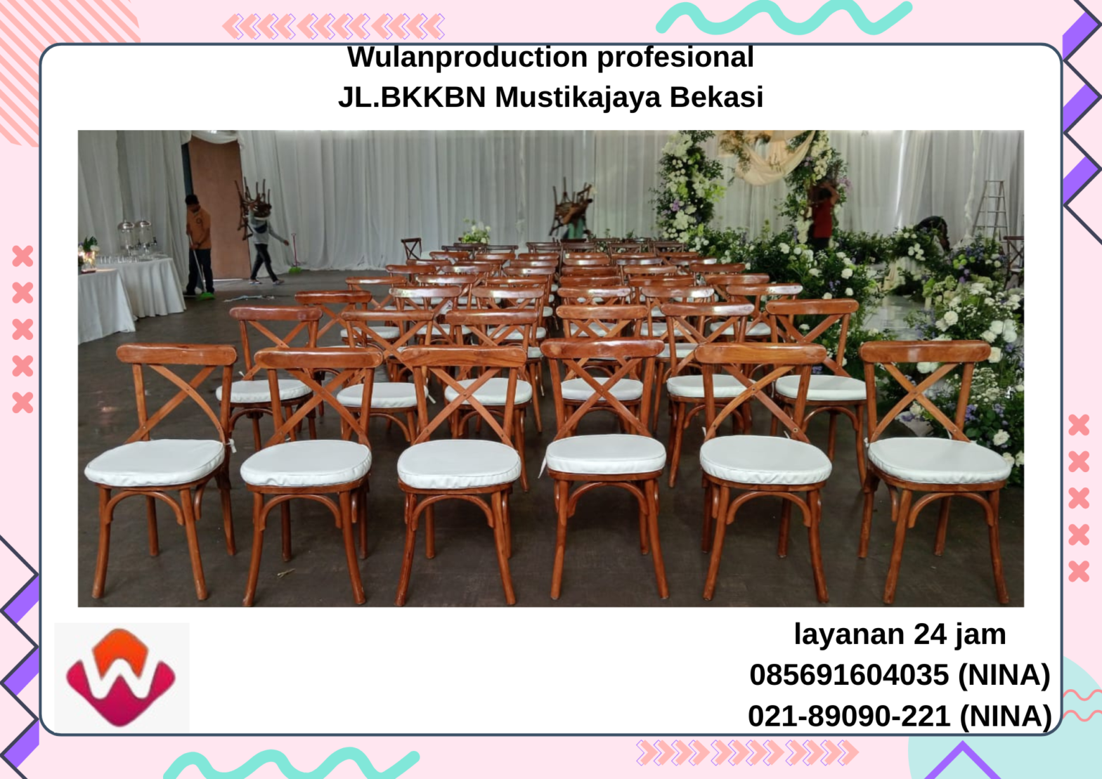 Rental Kursi Event Aneka Model Stok Banyak Area Jakarta