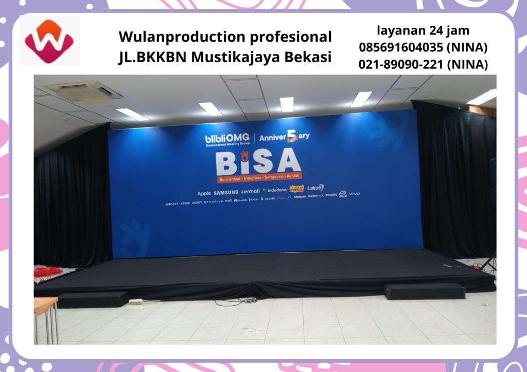 Sewa Backdrop Photobooth Lengkap Lampu Sorot Cimahi