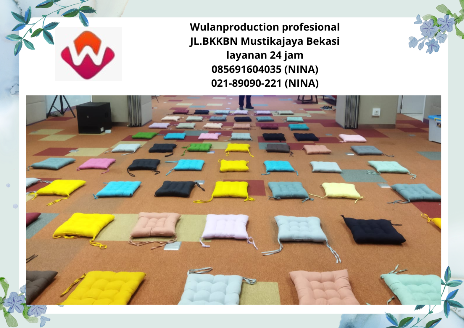 Sewa Bantal Kotak Alas Duduk Lesehan Jakarta