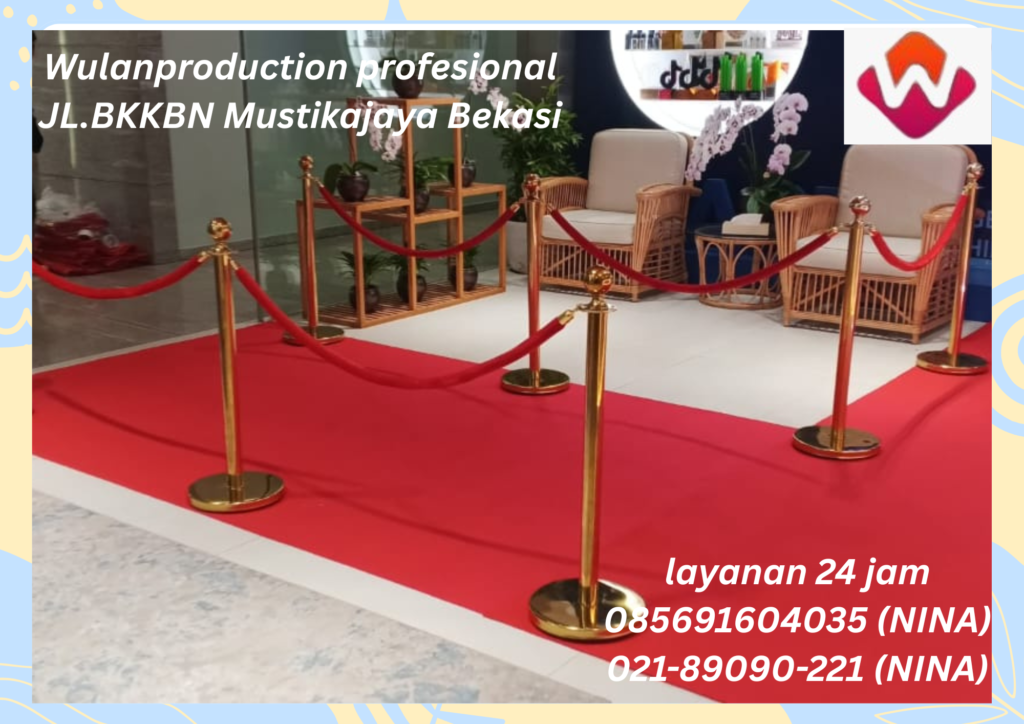 Sewa Karpet Buana Tiang Antrian VIP Tali Bludru Jakarta