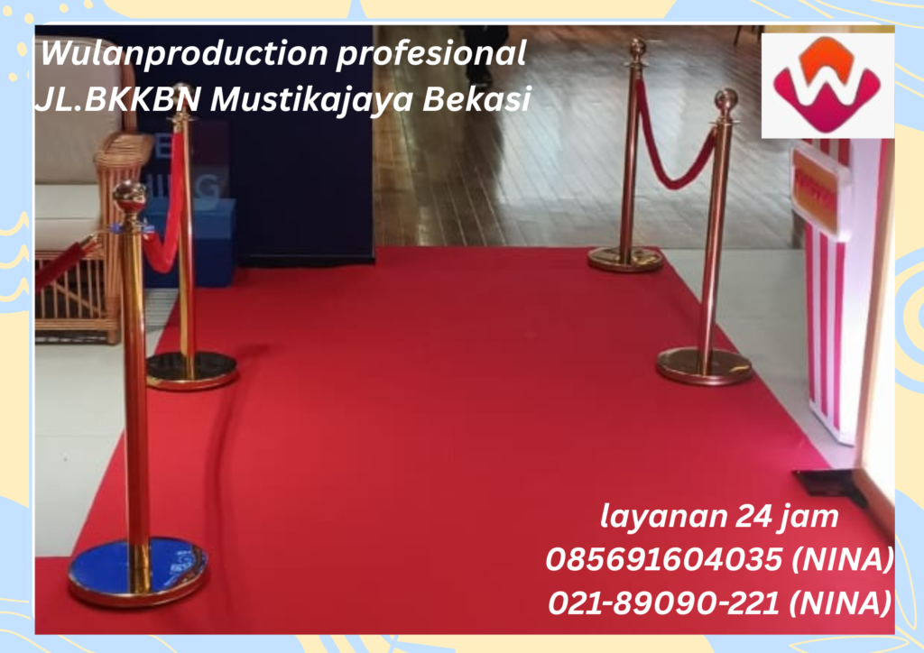 Sewa Karpet Buana Tiang Antrian VIP Tali Bludru Jakarta