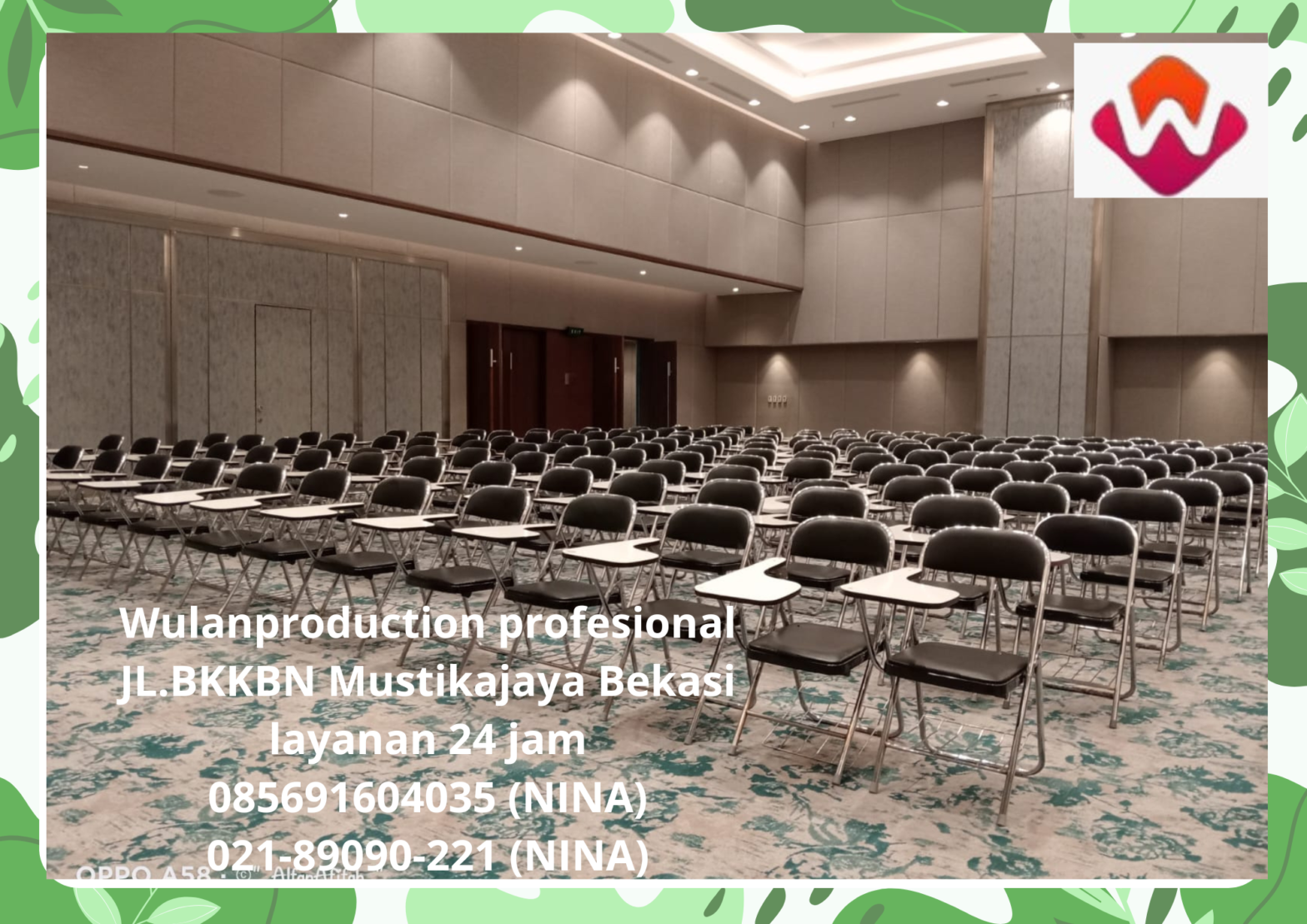 Sewa Kursi Lipat Type Kuliah Area Jakarta
