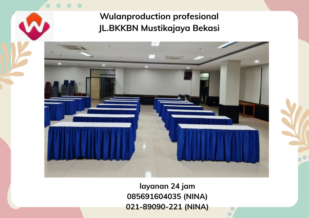 Sewa Meja Aneka Ukuran Dan Model Berikut Cover Area Jakarta