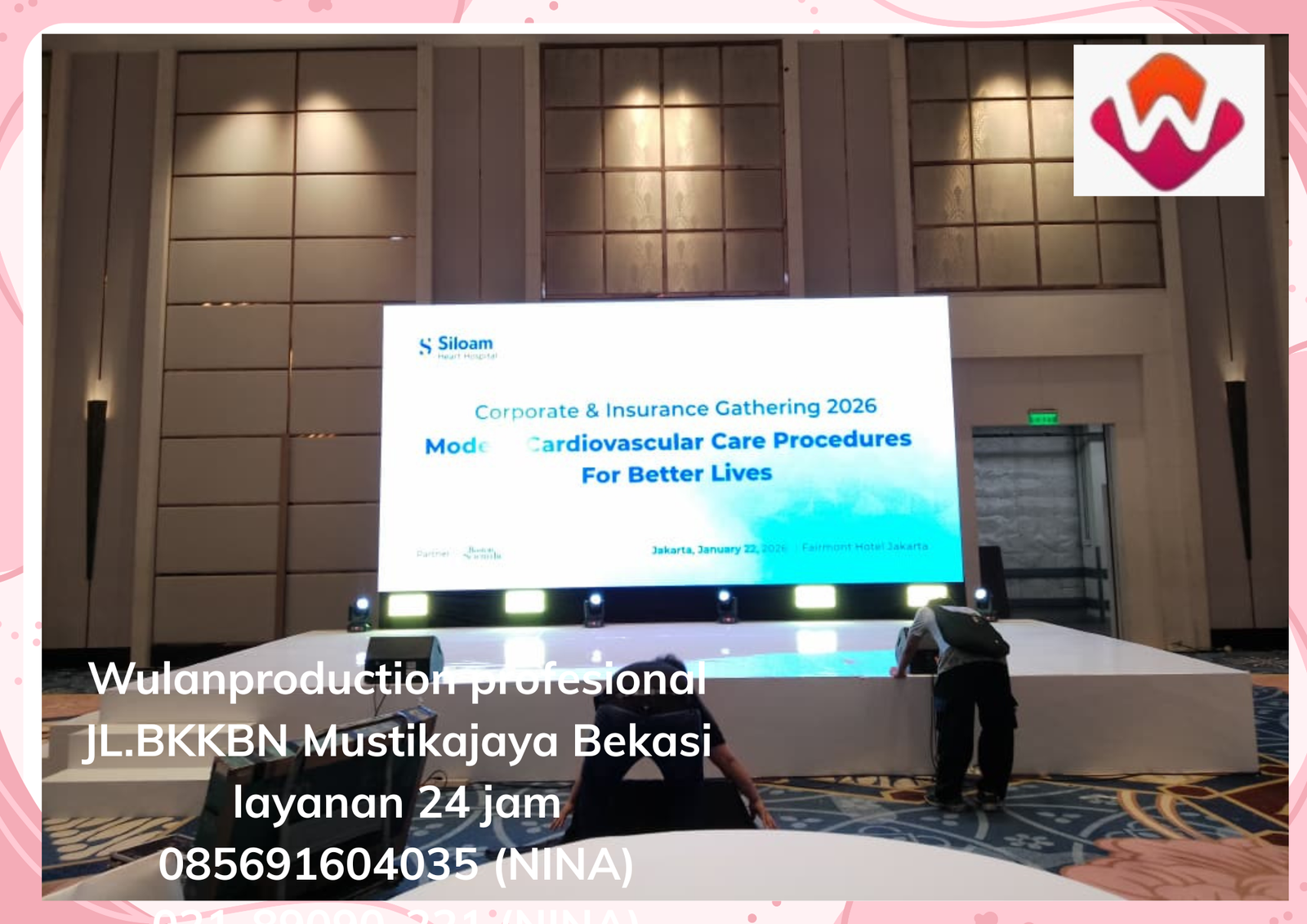 Sewa Stage Melamin Dan Backdrop Custom Fairmont Senayan
