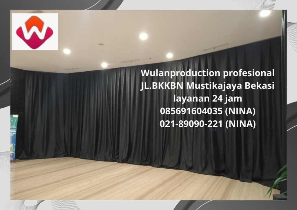 Sewa Tirai Hitam Area Ice BSD