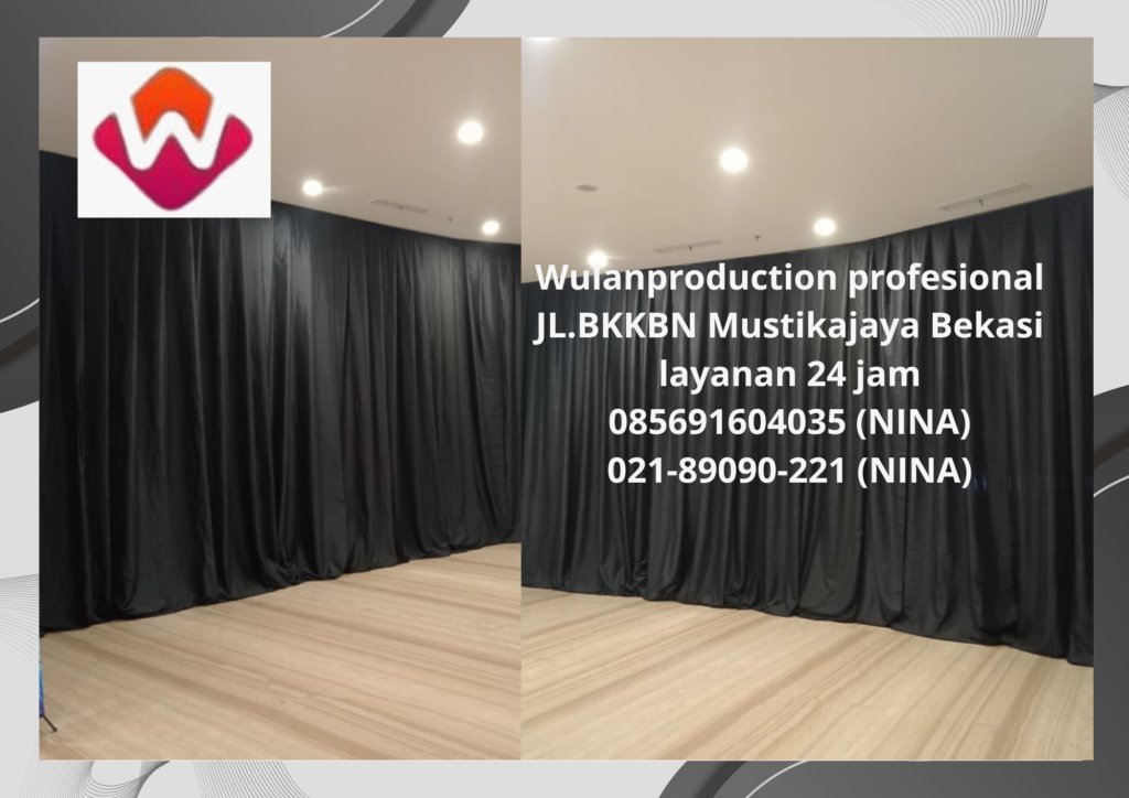 Sewa Tirai Hitam Area Ice BSD