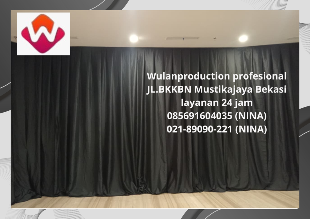 Sewa Tirai Hitam Area Ice BSD