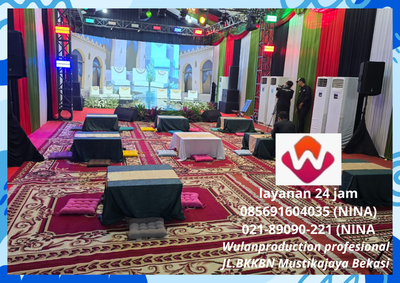 Sewa Meja Lesehan Karpet Permadani Event Ramadhan Jakarta