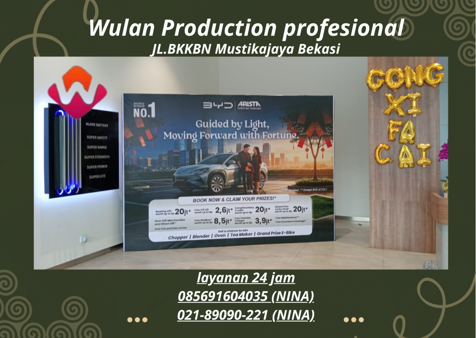 Sewa backdrop Event BYD Sunter