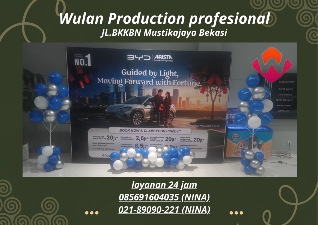 Sewa backdrop Event BYD Sunter