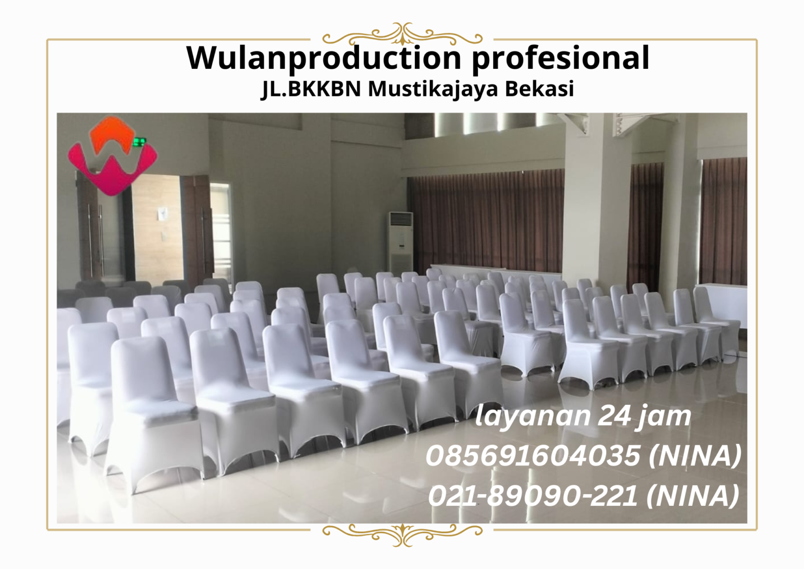 Jasa Sewa Kursi Pesta Lengkap Sarung Area Bogor