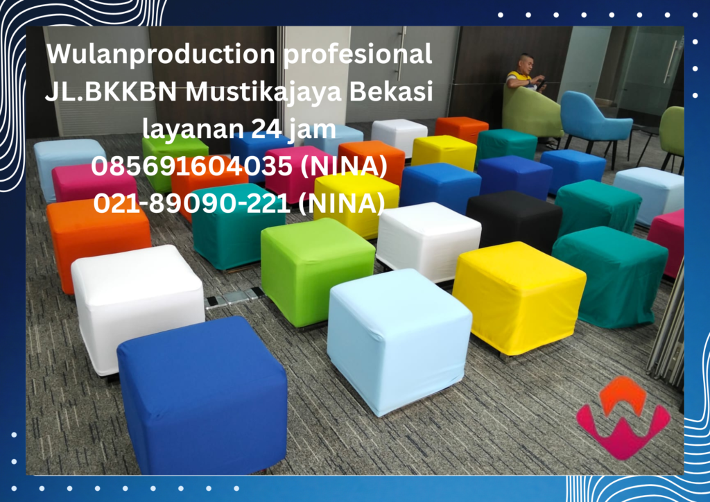 Rental Barstool Sofa Puff Podium Hitam Tangerang