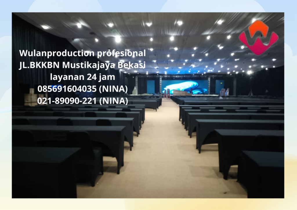 Rental Meja Ibm Dan Kursi Event Cover hitam Streetch Jakarta