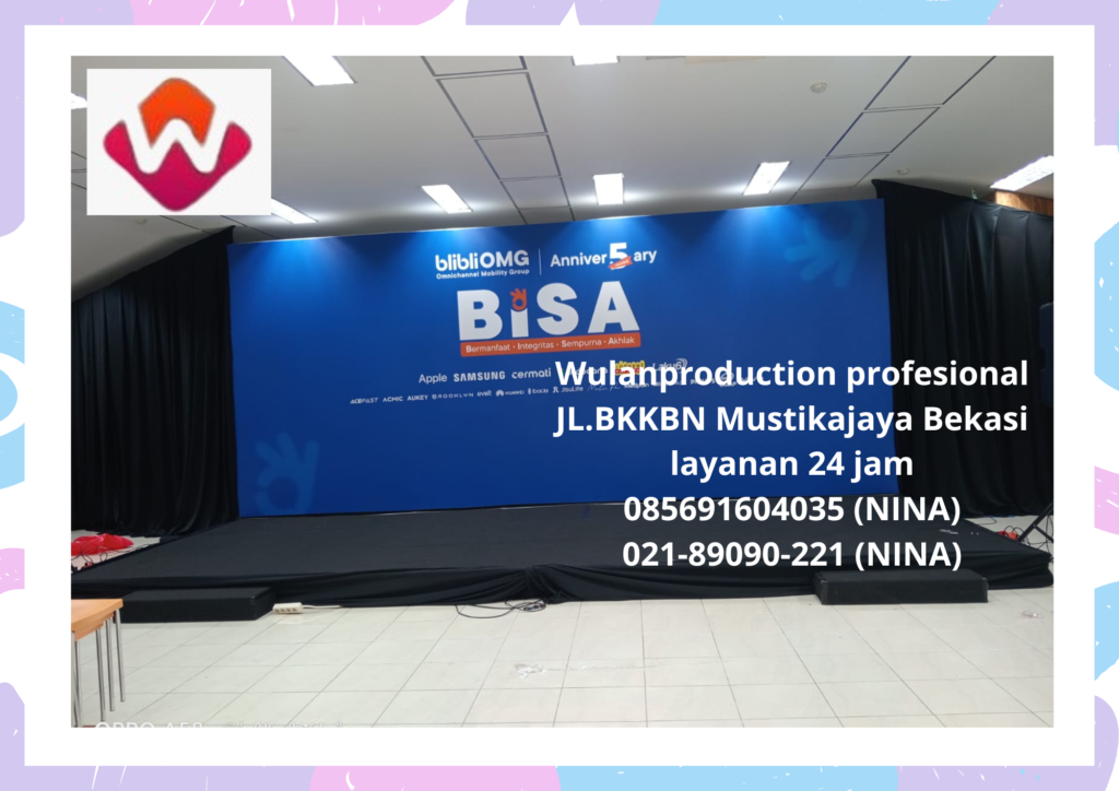 Rental Panggung Backdrop Gratis Ongkir Subang