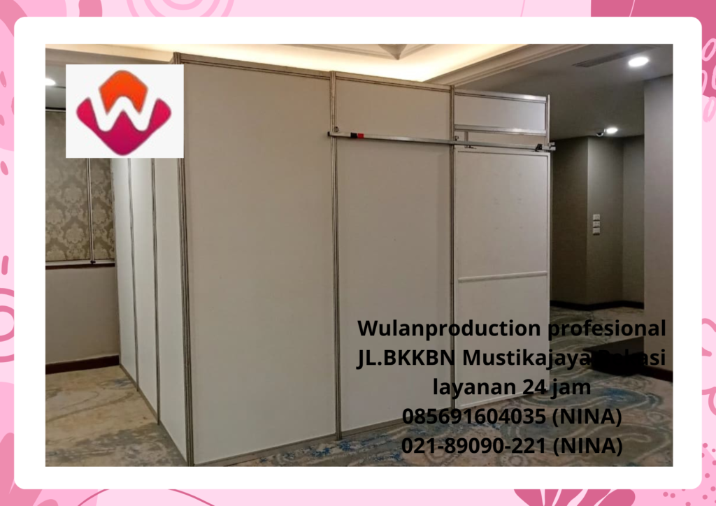 Rental Partisi Ruang Putih Pintu Geser Area BSD