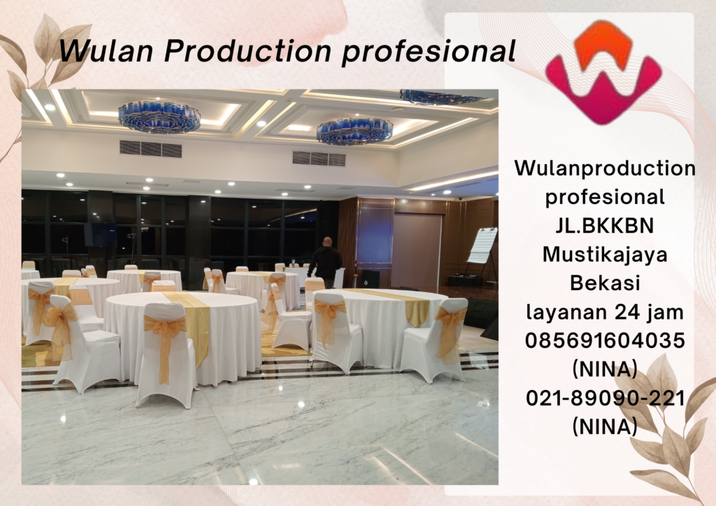 Rental Round Table Dan Kursi Cover Putih Jakarta