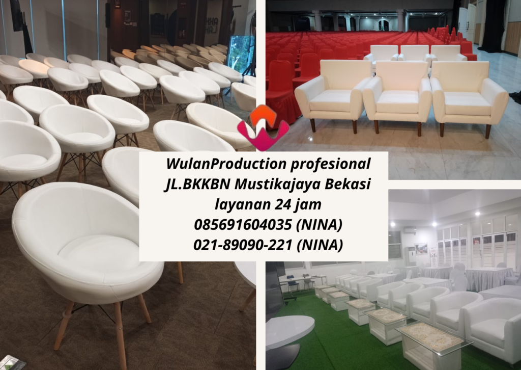 Rental Sofa Putih Type Kotak Oval Queen Area Karawang
