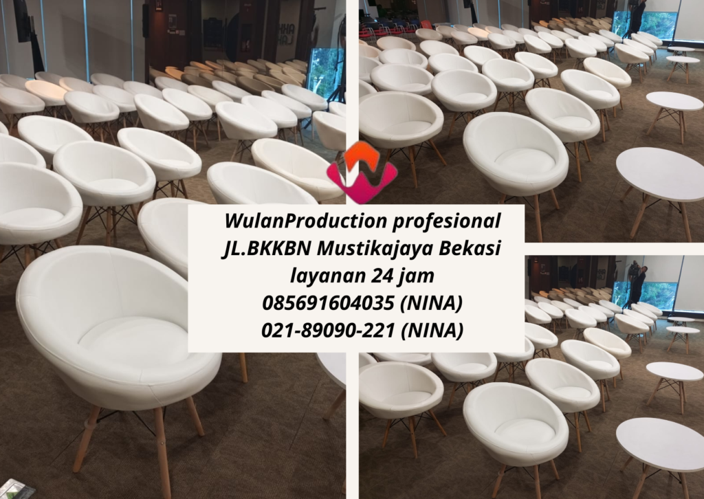 Rental Sofa Putih Type Kotak Oval Queen Area Karawang