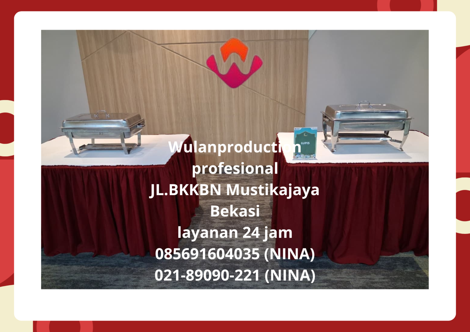 Sewa Aneka Meja Lengkap Taplak Prasmanan Bekasi