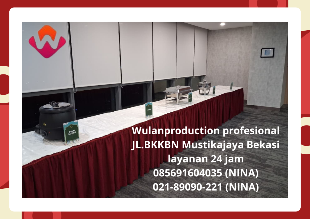 Sewa Aneka Meja Lengkap Taplak Prasmanan Bekasi