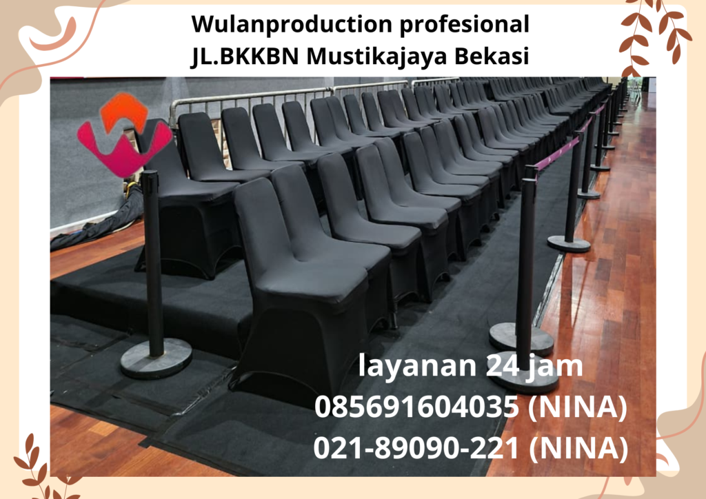 Sewa Cover Kursi Hotel Berkualitas Warna Hitam Jakarta