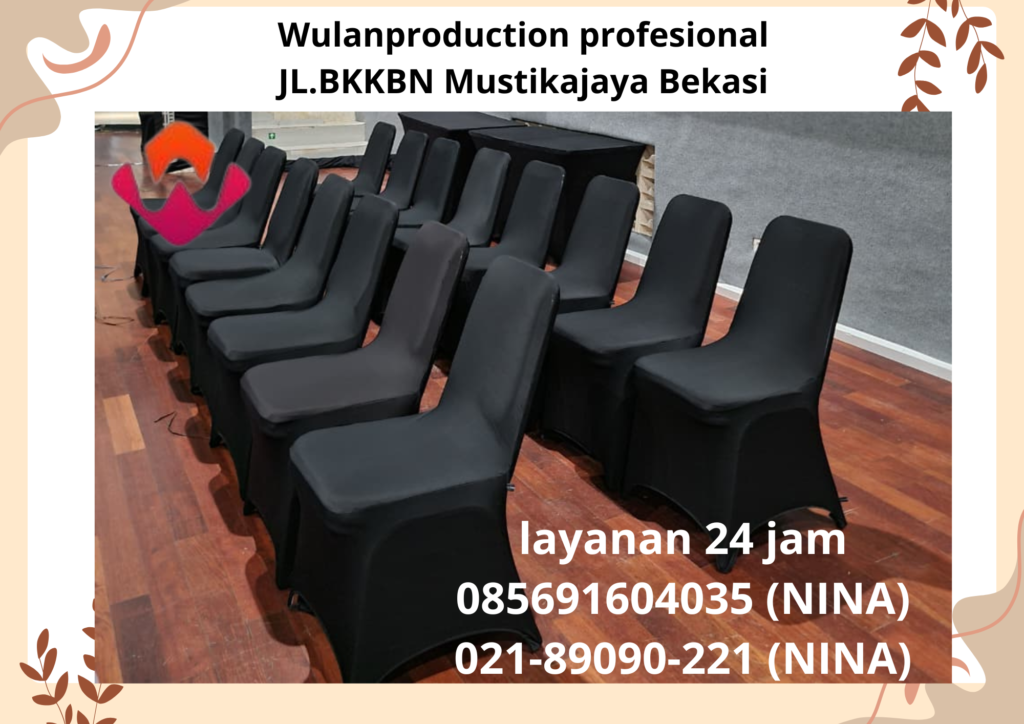 Sewa Cover Kursi Hotel Berkualitas Warna Hitam Jakarta