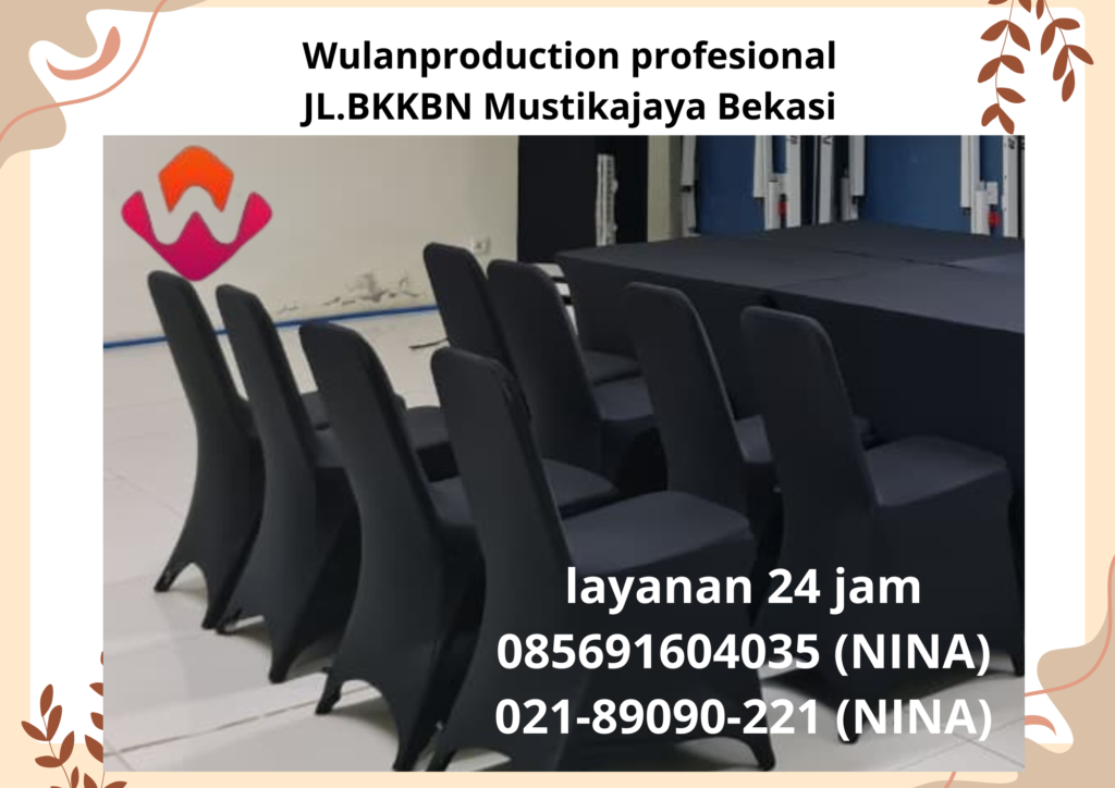 Sewa Cover Kursi Hotel Berkualitas Warna Hitam Jakarta