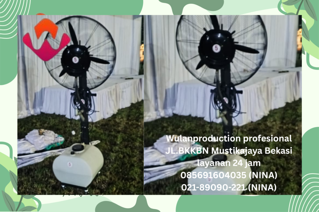 Sewa Flooring Karpet Hitam Backdrop Misty Fan Karawang