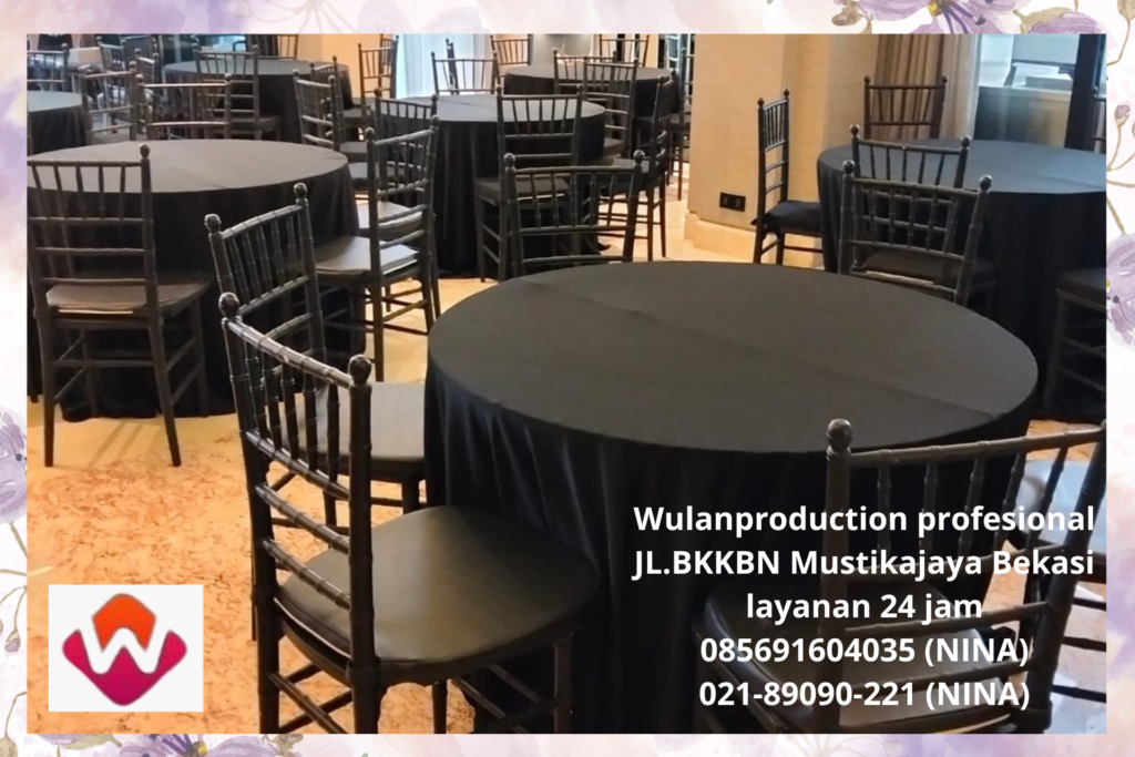 Sewa Kursi VIP Type Tiffany Hitam Gold Dan Putih Jakarta