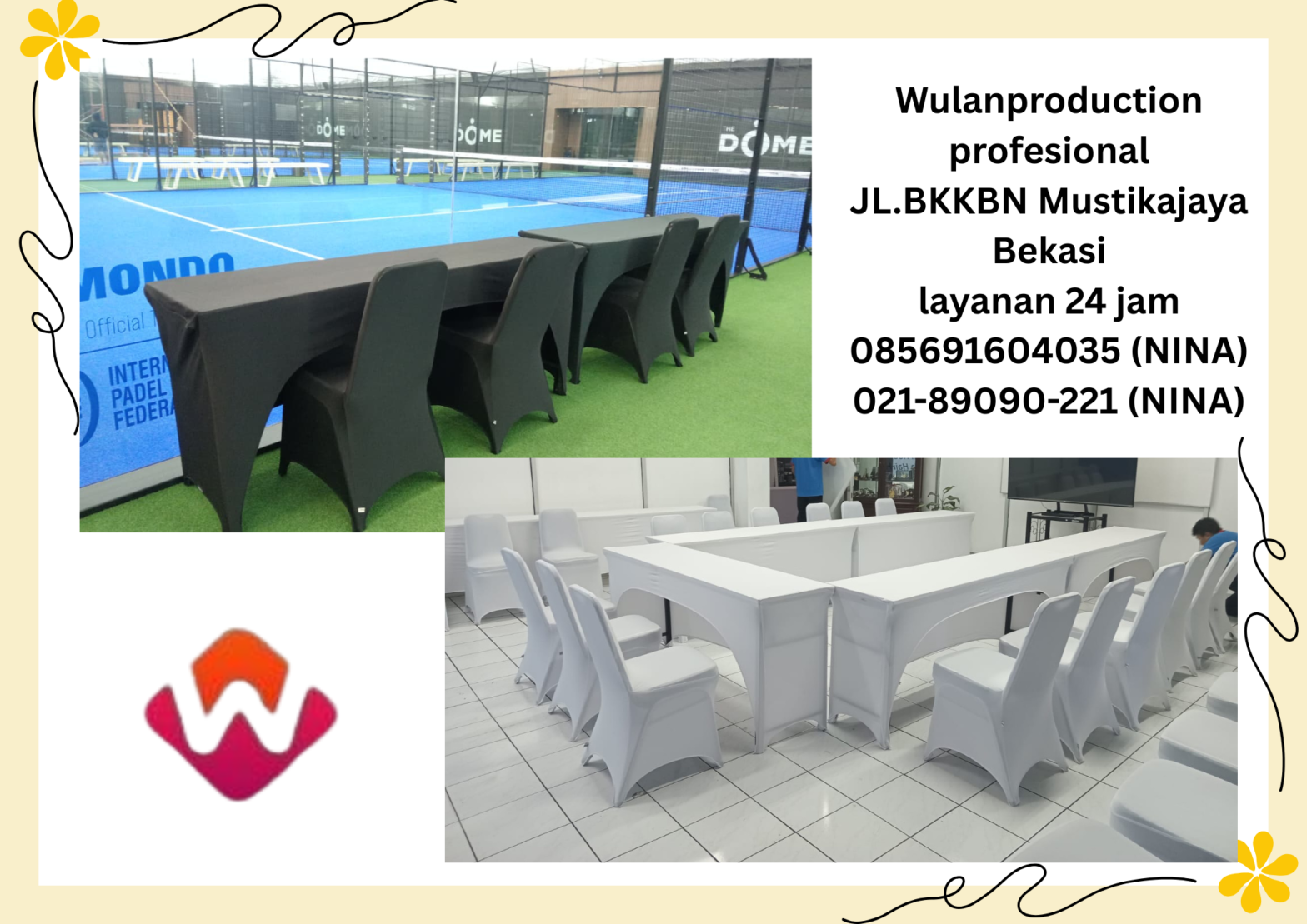 Sewa Meja IBM Dan Kursi Event Lengkap Cover Jakarta