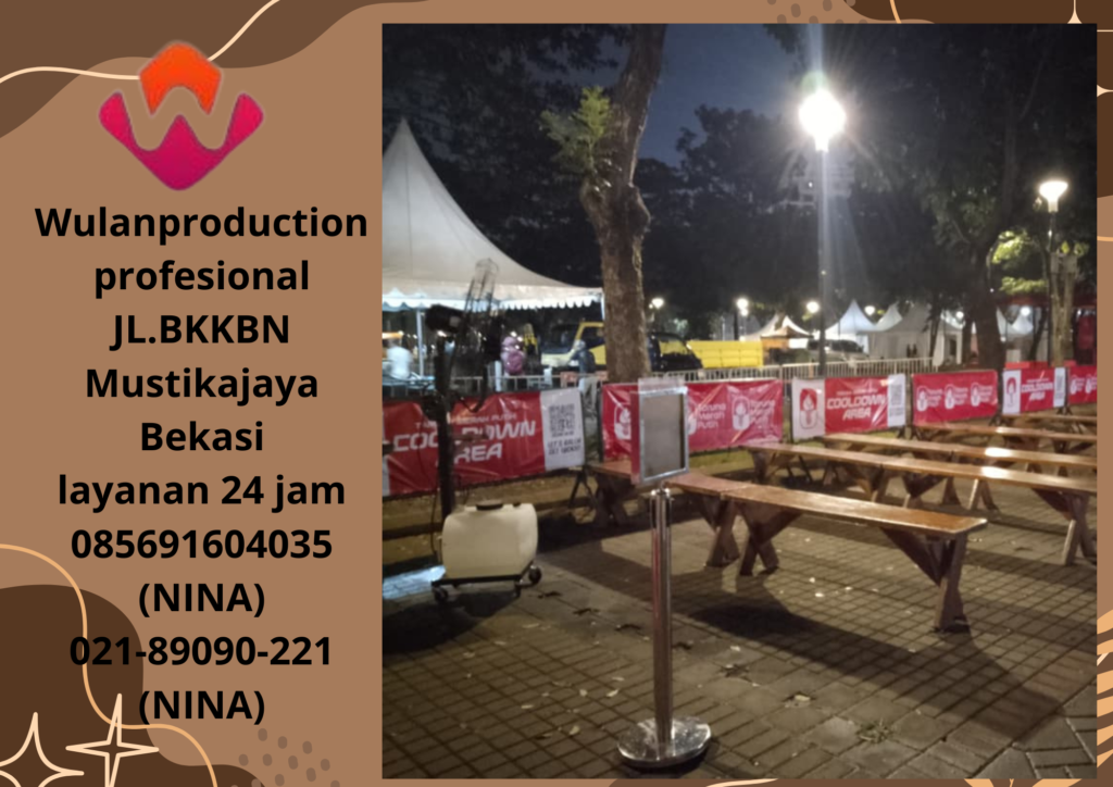 Sewa Misty Fan Dan Meja Taman Out door di Kelapa Gading Timur