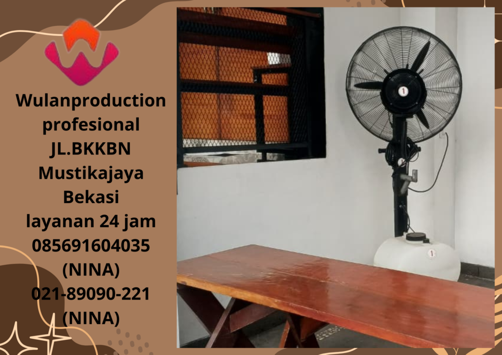 Sewa Misty Fan Dan Meja Taman Out door di Kelapa Gading Timur