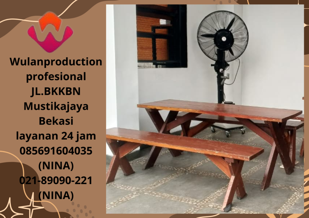 Sewa Misty Fan Dan Meja Taman Out door di Kelapa Gading Timur