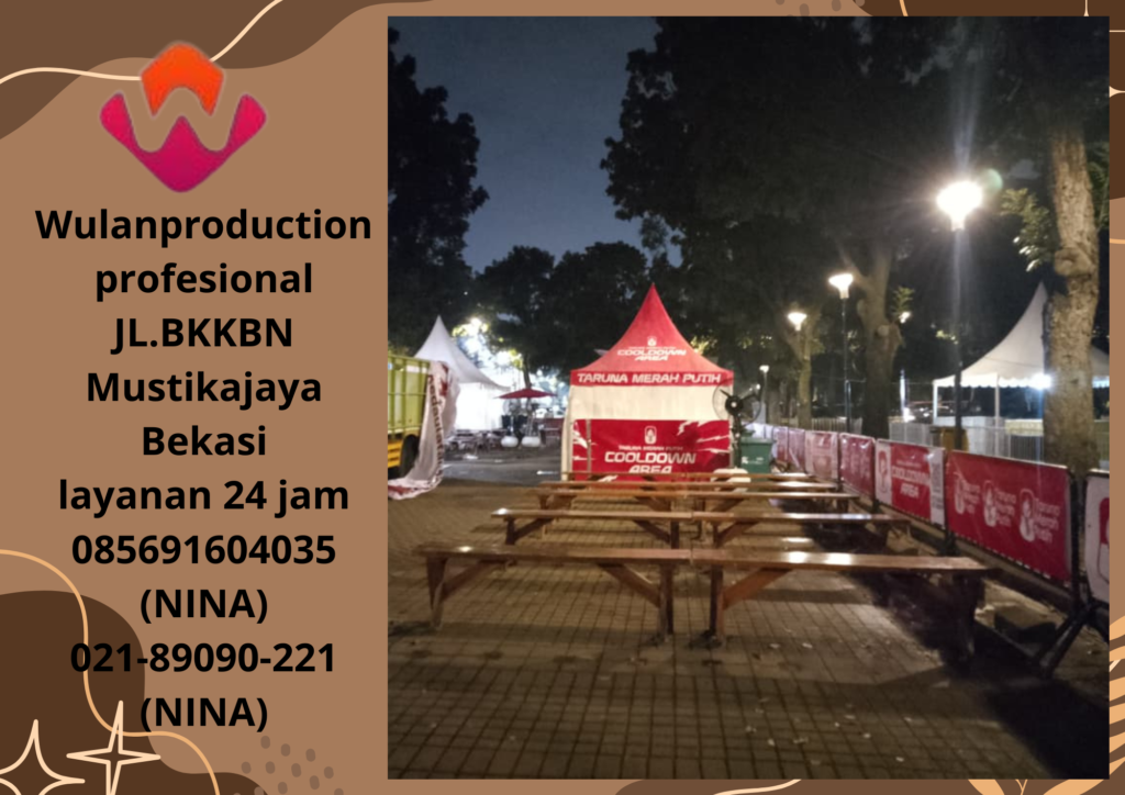 Sewa Misty Fan Dan Meja Taman Out door di Kelapa Gading Timur